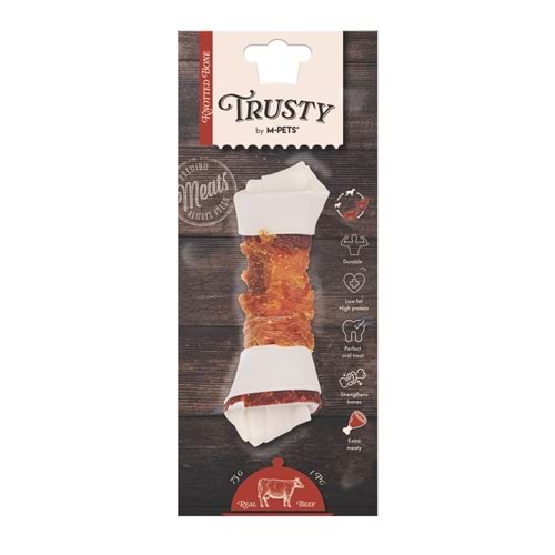 19045899 M-PETS TRUSTY EXTRA BEEF DÜĞÜMLÜ KEMİK 75GR/15,3CM
