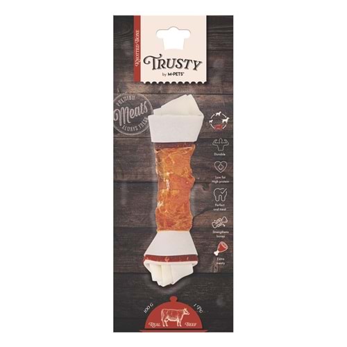 19045999 M-PETS TRUSTY EXTRA BEEF DÜĞÜMLÜ KEMİK 100GR/20,3CM
