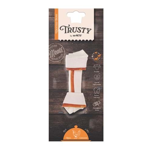 19046199 M-PETS TRUSTY CHICKEN DÜĞÜMLÜ KEMİK 45GR/12,7CM