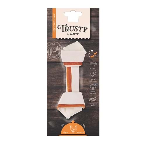 19046299 M-PETS TRUSTY CHICKEN DÜĞÜMLÜ KEMİK 65GR/15,3CM