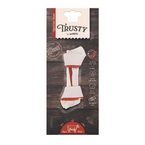 19046599 M-PETS TRUSTY BEEF DÜĞÜMLÜ KEMİK 45GR/12,7CM