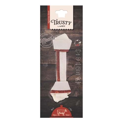 19046799 M-PETS TRUSTY BEEF DÜĞÜMLÜ KEMİK 85GR/20,3CM