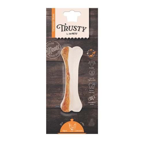 19046999 M-PETS TRUSTY CHICKEN PRESS KEMİK 55GR/12,7CM