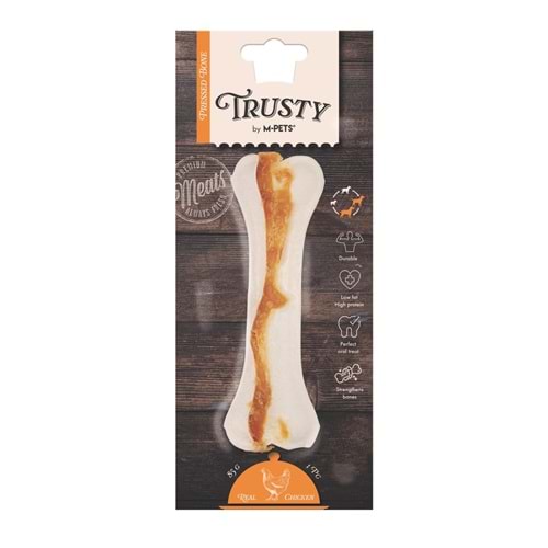 19047099 M-PETS TRUSTY CHICKEN PRESS KEMİK 85GR/15,3CM