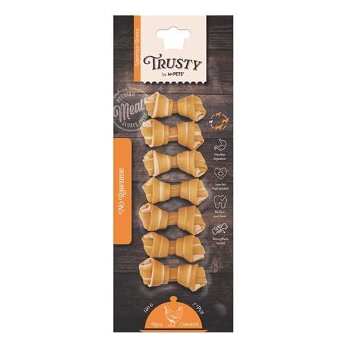 19047499 M-PETS TRUSTY CHICKEN TATLI PATATESLİ ÖDÜL 7Lİ 140GR/6,4CM