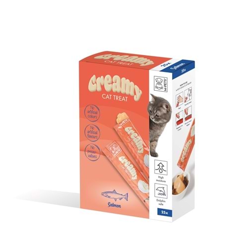 19049399 M-PETS CREAMY SOMON BALIKLI KEDİ ÖDÜLÜ 25X15GR