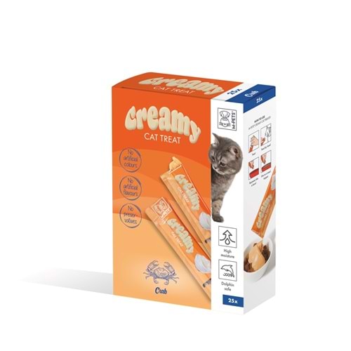 19049599 M-PETS CREAMY YENGEÇLİ KEDİ ÖDÜLÜ 25X15GR