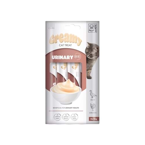 19049799 M-PETS URINARY FONKSİYONEL CREAMY KEDİ ÖDÜLÜ 4X15GR