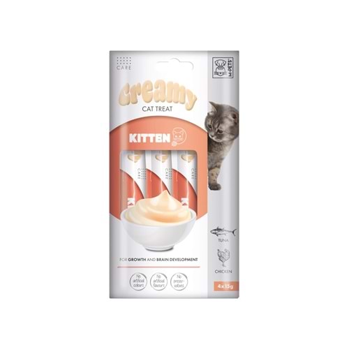 19050199 M-PETS KITTEN FONKSİYONEL CREAMY KEDİ ÖDÜLÜ 4X15GR