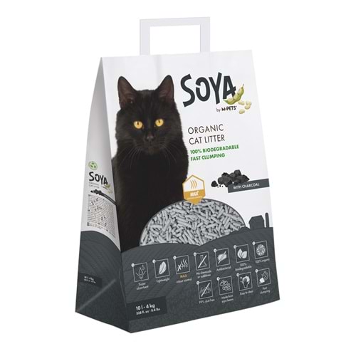 20122199 M-PETS SOYA ORGANİK CARBONLU KEDİ KUMU 10L