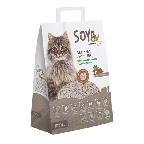 20122499 M-PETS SOYA ORGANİK CASSAVA KEDİ KUMU 10L