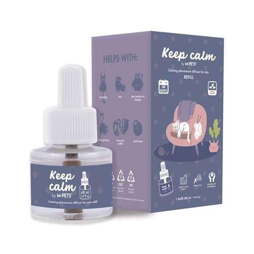 20123099 M-PETS KEEP CALM KEDİ SAKİNLEŞTİRİCİ YEDEK DİFFUSER 48ML