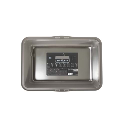 20128699 M-PETS STEEL CARE PASLANMAZ ÇELİK KEDİ KUMU TUVALETİ (L)
