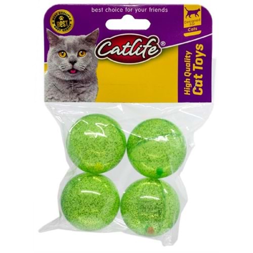 202470-CATLİFE ZİLLİ KEDİ OYUNCAĞI 4LÜ PAKET