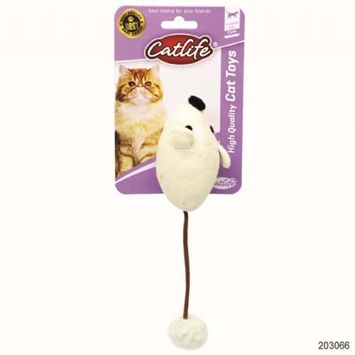 203066-CATLİFE KEDİLER İÇİN PONPON KUYRUKLU FARE OYUNCAK