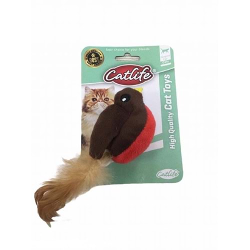 203080-CATLİFE KEDİLER İÇİN TİTREŞİMLİ TÜYLÜ KUŞ