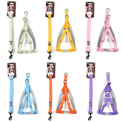 203478-DOGLİFE KÖPEKLER İÇİN COTTON GÖĞÜS TASMASI:+GEZDİRME 2,0CM