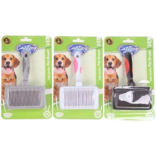 203716-CAT/DOGLİFE KEDİ ve KÖPEKLER İÇİN İNCE TELLİ BASMALI FIRÇA (M)