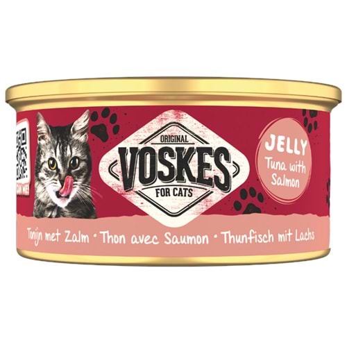 20383-VOSKES TON BALIĞI ve SOMON KEDİ KONSERVESİ 85GR 24LÜ