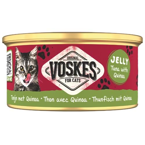 20385-VOSKES TON BALIĞI ve KİNOA KEDİ KONSERVESİ 85GR 24LÜ