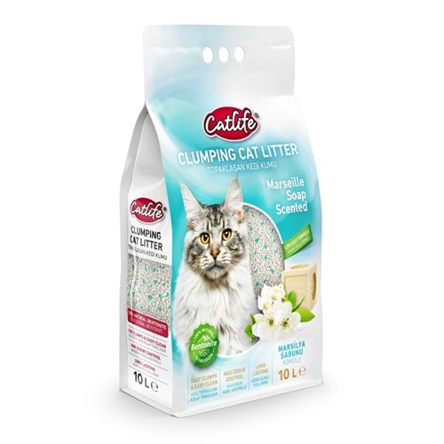 CATLİFE MARSİLYA SABUNLU BENTONİT KEDİ KUMU 10LT