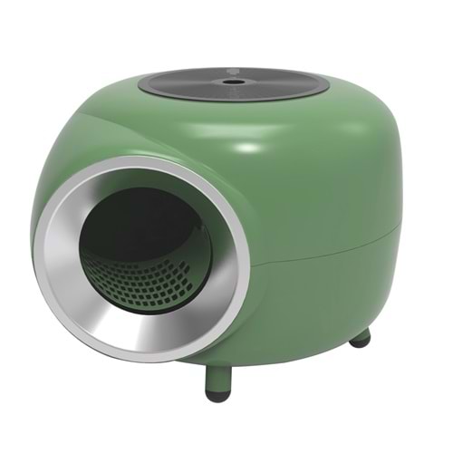 20400799 M-PETS SPACE 1 KAPALI KEDİ TUVALETİ GREEN 57X55X44CM