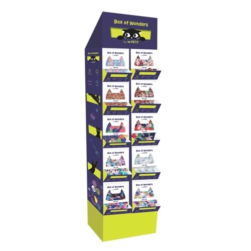 20602799 M-PETS WONDERS KEDİ OYUNCAK STANDI 10 ÇEŞİT 920 ADET