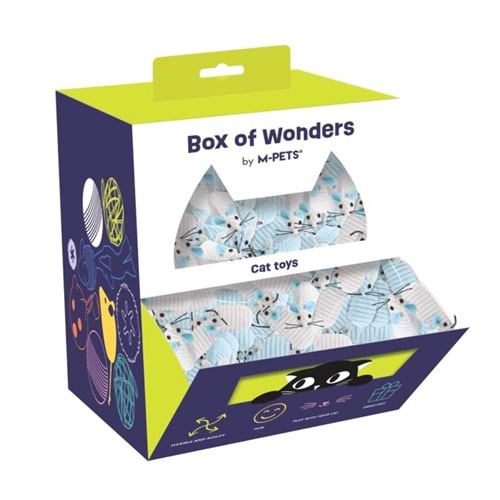 20603699 M-PETS WONDERS FİNN KEDİ OYUNCAĞI 100LÜ DISPLAY