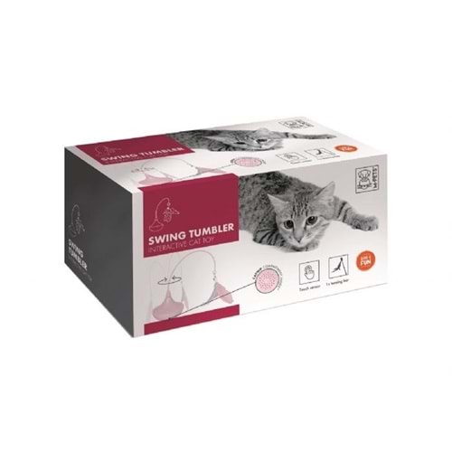 20635007 M-PETS SWING İNTERAKTİF KEDİ OYUNCAĞI PİNK