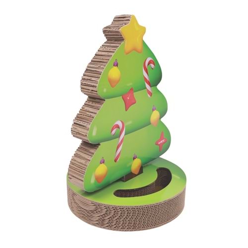 20639799 M-PETS CHRISTMAS KEDİLER İÇİN NOEL AĞACI KARTON TIRMALAMA