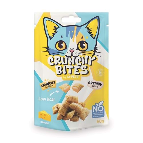 20646299 M-PETS CRUNCHY BITES PEYNİRLİ KEDİ ÖDÜLÜ 60GR