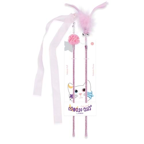 20650599 M-PETS MOONCAT KEDİ OYUNCAĞI OLTA PİNK 2Lİ SET