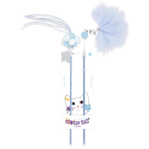 20651099 M-PETS MOONCAT KEDİ OYUNCAĞI OLTA BLUE 2Lİ SET