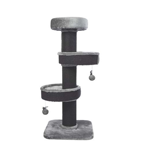 20656799 M-PETS PANTHER PREMİUM ALCOVE KEDİ TIRMALAMA GREY