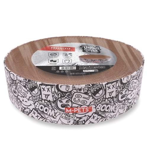 20703699 M-PETS URBAN STYLE FREESTYLE KARTON TIRMALAMA BLACK/WHİTE