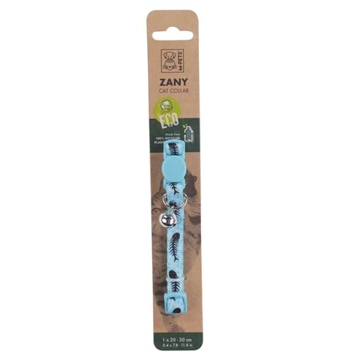 20800899 M-PETS ZANY KEDİ BOYUN ZİLLİ TASMASI BLACK/BLUE
