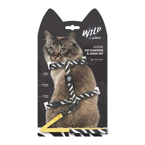 20801799 M-PETS WILD SAFARI KEDİ GÖĞÜS TASMASI SET