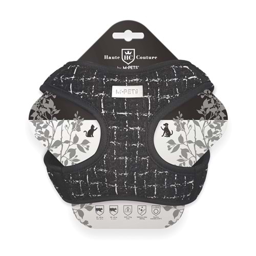20804399 M-PETS HAUTE COUTURE KEDİ GÖĞÜS TASMASI BLACK