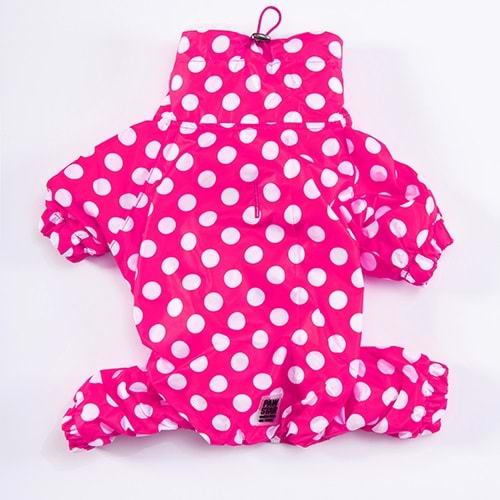 23522-PAWSTAR FUŞYA DOTS TULUM YAĞMURLUK 5Lİ SET (M-L-XL-XL-2XL)