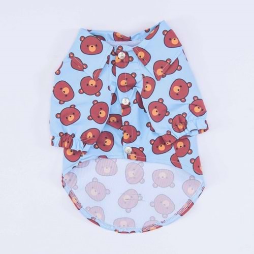 24452-PAWSTAR BEAR DESENLİ BÜYÜK GÖMLEK 5Lİ SET(3XL-4XL-5XL-6XL-7XL)
