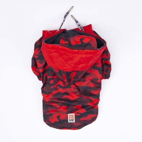 24524-PAWSTAR KIRMIZI DİJON YAĞMURLUK 5Lİ SET(M-L-L-XL-2XL)
