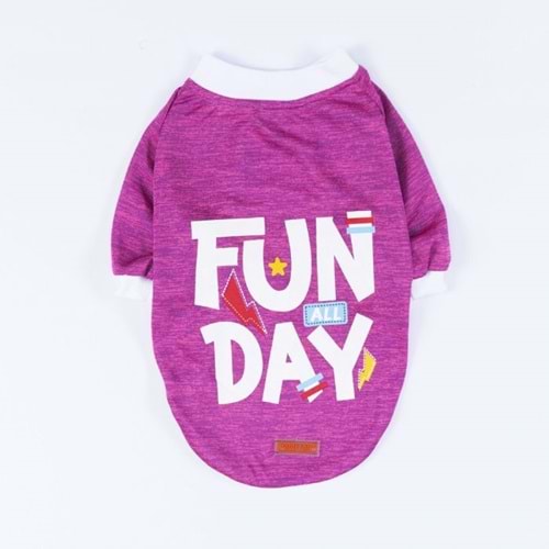 24721-PAWSTAR FUŞYA FUN DAY SWEAT 5Lİ SET(M-L-XL-XL-2XL)