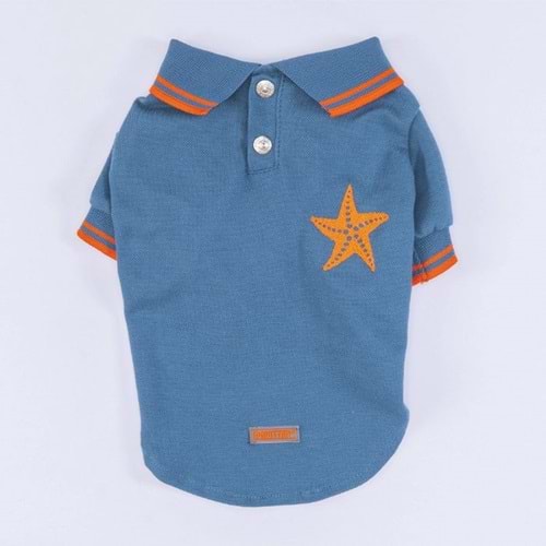 24817-PAWSTAR MAVİ MARİNE POLO YAKA TİŞÖRT 5Lİ SET(M-L-L-XL-2XL)