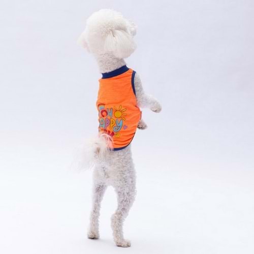 24838-PAWSTAR NEON TURUNCU HAPPY DAY TİŞÖRT 6LI SET(S-M-L-L-XL-2XL)