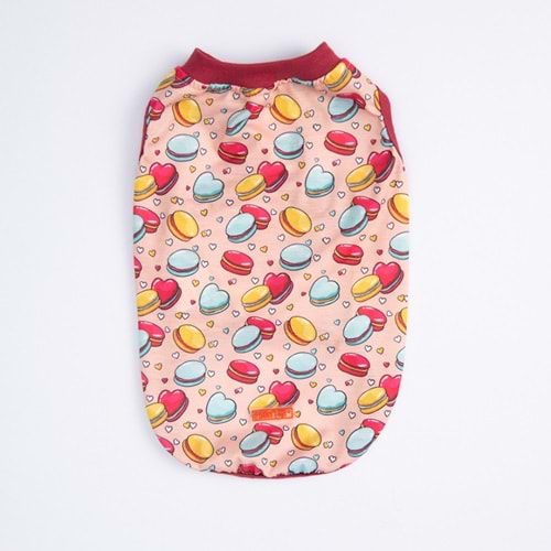 25805-PAWSTAR LOVE MACARONS TİŞÖRT 6LI SET(S-M-L-L-XL-2XL)