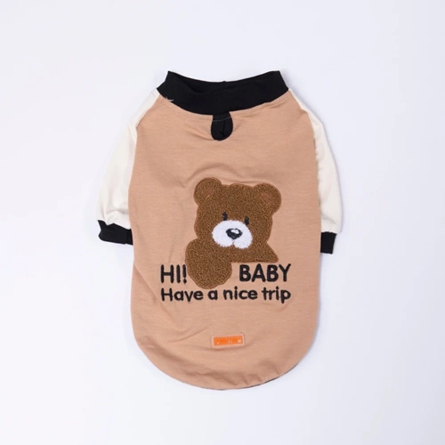 26716-PAWSTAR BEJ BABY TEDDY SWEAT 5Lİ SET (M-L-L-XL-2XL)