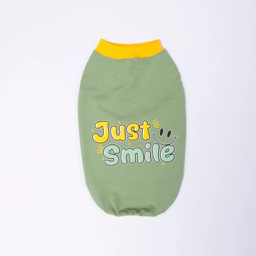 26823-PAWSTAR YEŞİL JUST SMİLE TİŞÖRT 6LI SET (S-M-L-L-XL-2XL)