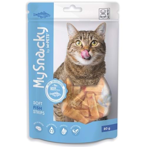 29010315 M-PETS MY SNACKY FISH STRIPS KEDİ ÖDÜLÜ 80GR
