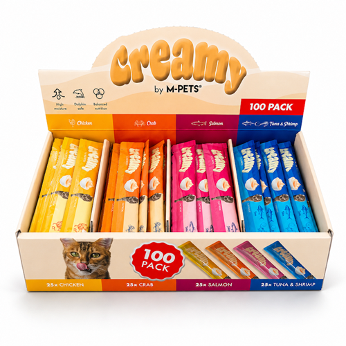 29016499 M-PETS CREAMY 4 LEZZET 100LÜ PAKET 100X15GR