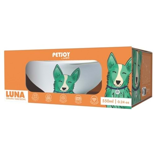 60003699 M-PETS LUNA SERAMİK MAMA KABI 550ML